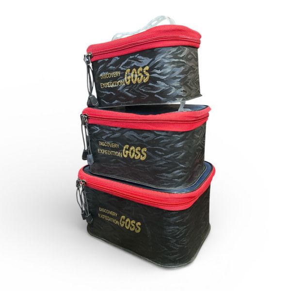 Комплект сумок прорезиненных GOSS 3в1 (28x18x14 big)-(24x16x12 medium)-(21x13x10 small)