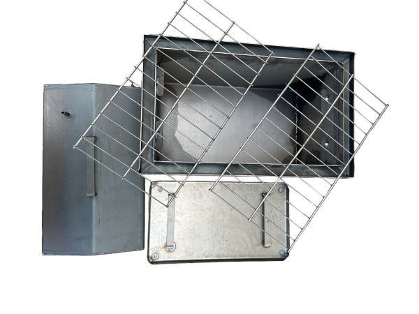 Коптильня гарячого копчення - Велика - 510x300x260 мм - Сталь 1 мм