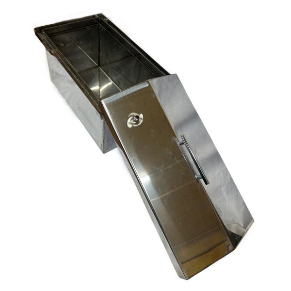 Коптильня нержавіюча - Мала - 460x260x210 мм - Без термометра - З відведенням