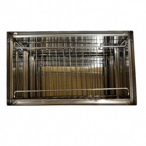 Коптильня нержавіюча - Мала - 460x260x210 мм - Без термометра - З відведенням