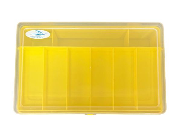 Коробка Briz 012 - Для рибальських снастей - Двополична - 9 вічок - Жовта