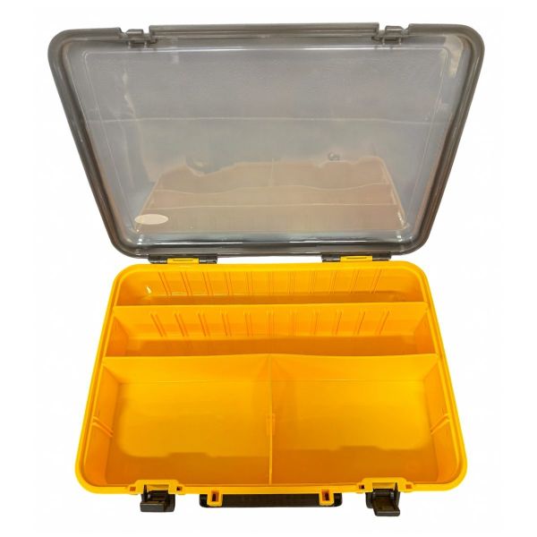 Коробка Briz 057 - Для рибальських снастей - 18 вічок - Жовта