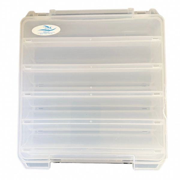 Коробка Briz 067 - Двухсторонняя - Для воблеров и блесен - 10 ячеек - Прозрачная