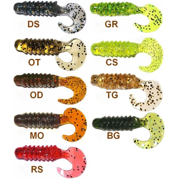 Твістер Kosadaka MicroN - 60 мм - 9 шт/уп