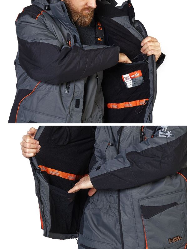 Костюм зимний Norfin Discovery Gray - Серый - до –35°C - Мембрана