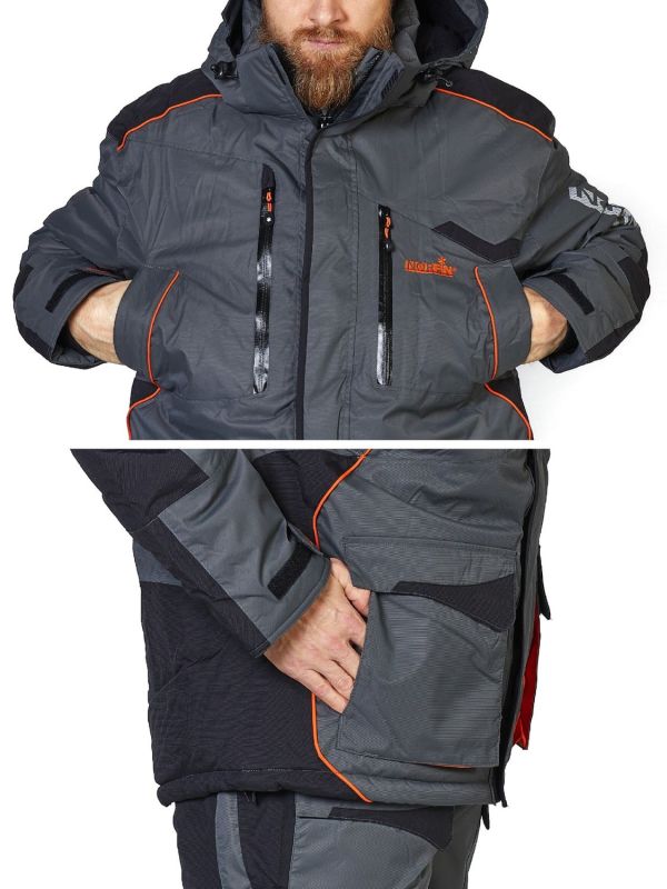 Костюм зимний Norfin Discovery Gray - Серый - до –35°C - Мембрана
