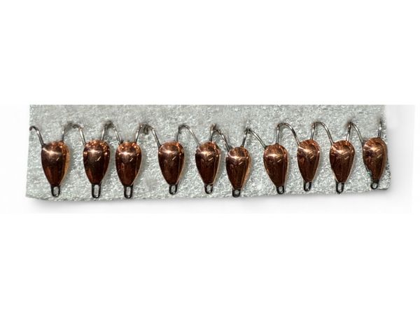 Мормышка Коза АИР - Паяная - Для зимней рыбалки - Медь - 10 шт/уп