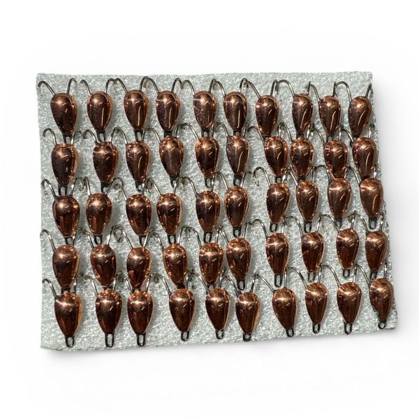 Мормишка Коза АІР - Паяна - Для зимової риболовлі - Мідь - 50 шт/уп