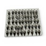 Мормышка Коза АИР - Паяная - Для зимней рыбалки - Серебро - 50 шт/уп