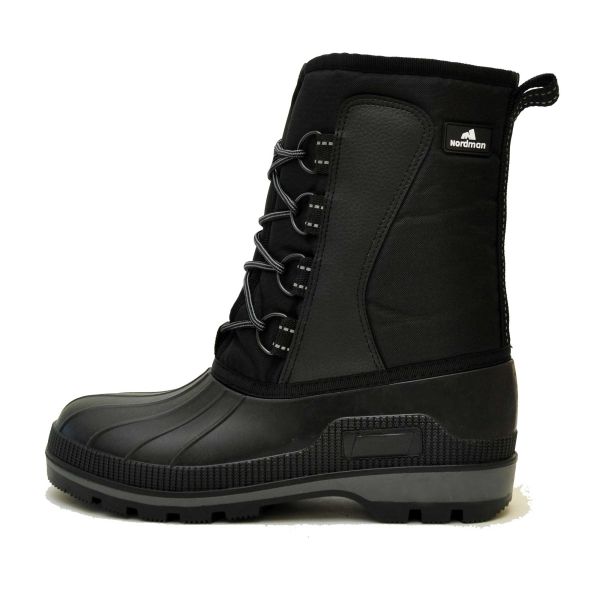 Сноубутси черевики Nordman Kraft утеплені з ТЕП на шнурках - Чорні