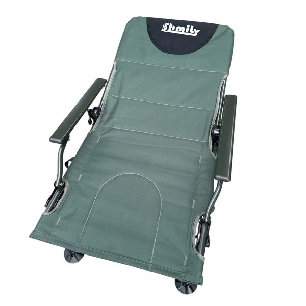 Коропове крісло Megastrike - SH9-3-5 - 50x55x95 см - З боковою кишенею на змійці - Оливково-зелений