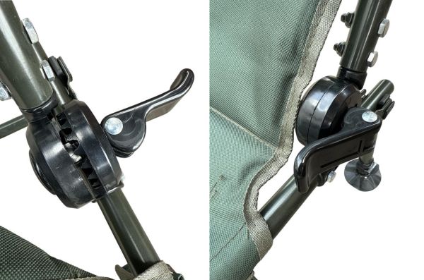 Коропове крісло Megastrike - SH9-3-5 - 50x55x95 см - З боковою кишенею на змійці - Оливково-зелений