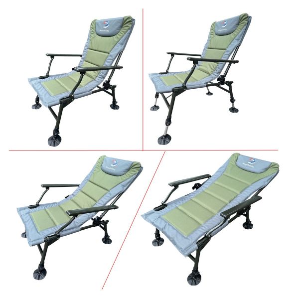 Карповое кресло Megastrike - SH9-3-7 - 50x55x85 см - Светло-серый