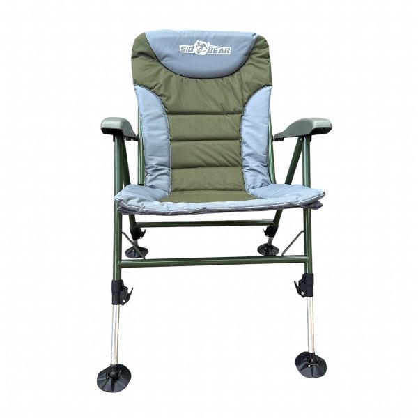 Карповое кресло Megastrike - SH9-3-9 - 50x53x95 см - 4 положения - Светло-серый
