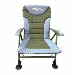 Карповое кресло Megastrike - SH9-3-9 - 50x53x95 см - 4 положения - Светло-серый