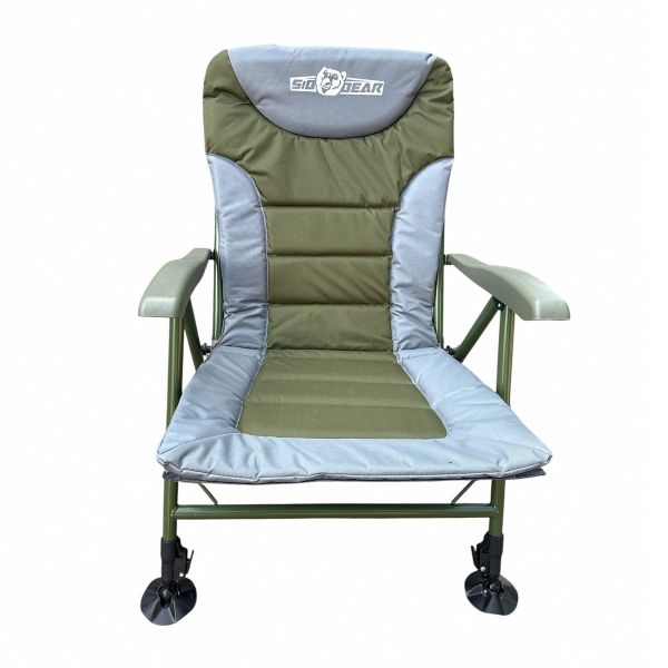 Карповое кресло Megastrike - SH9-3-9 - 50x53x95 см - 4 положения - Светло-серый