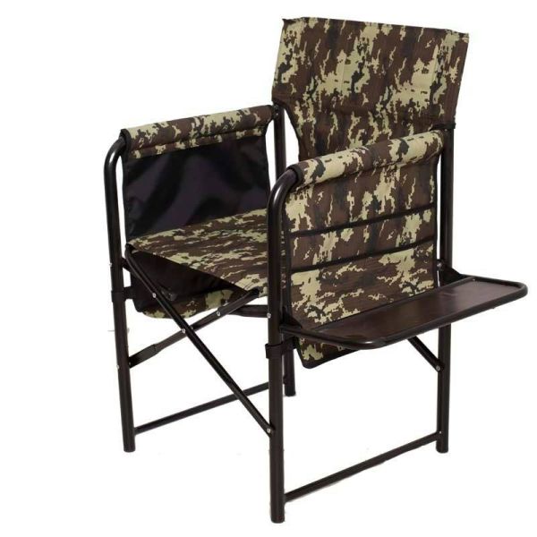 Кресло раскладное Ралф "Режиссер" с полкой дерево - Камуфляж