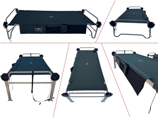 Ліжко туристичне складне універсальне Arm-O-Bunk - Двоярусне - 3в1 з органайзерами - З чохлом
