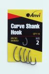 Крючок карповый Anvi Curve Shank Hook №2 - 10 шт/уп