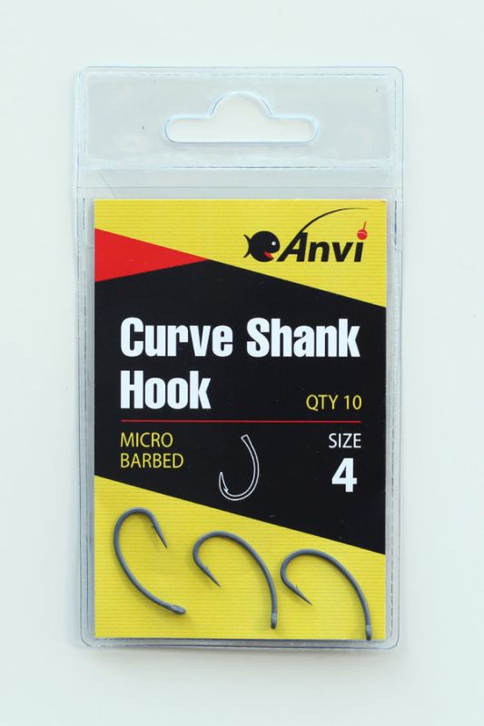 Гачок короповий Anvi Curve Shank Hook №4 - 10 шт/уп
