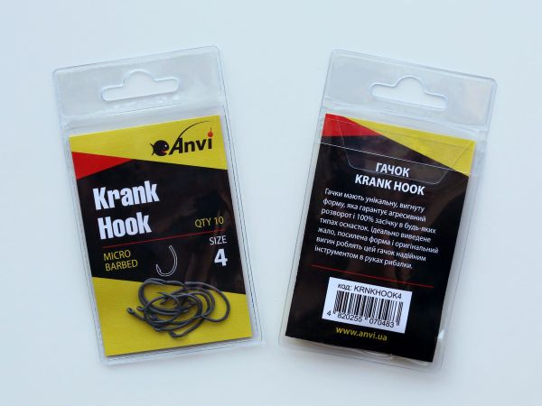 Гачок короповий Anvi Krank Hook №4 - 10 шт/уп