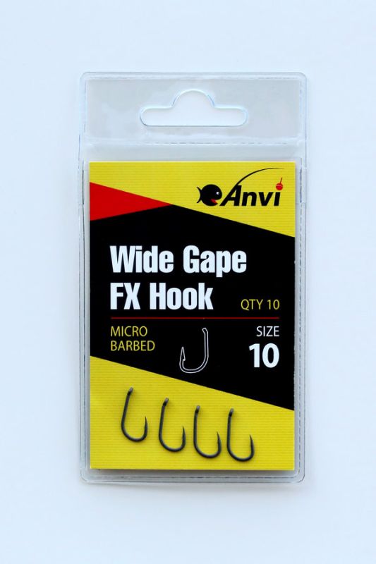 Гачок короповий Anvi Wide Gape FX Hook №10 - 10 шт/уп