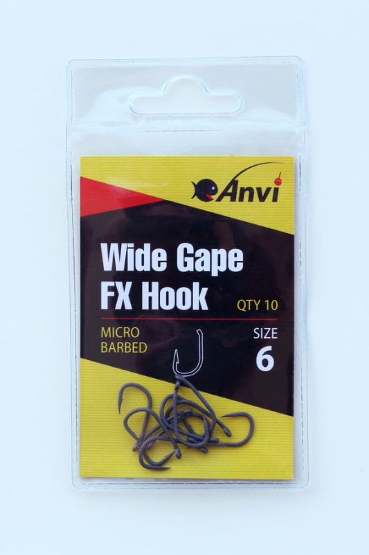 Гачок короповий Anvi Wide Gape FX Hook №6 - 10 шт/уп
