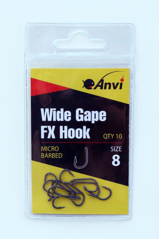 Гачок короповий Anvi Wide Gape FX Hook №8 - 10 шт/уп