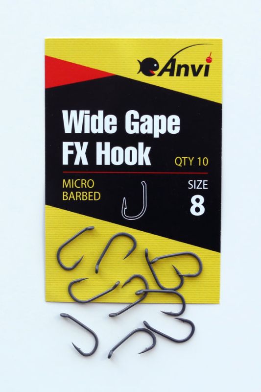 Гачок короповий Anvi Wide Gape FX Hook №8 - 10 шт/уп