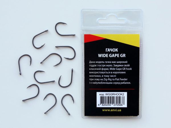 Гачок короповий Anvi Wide Gape GR №2 - 10 шт/уп