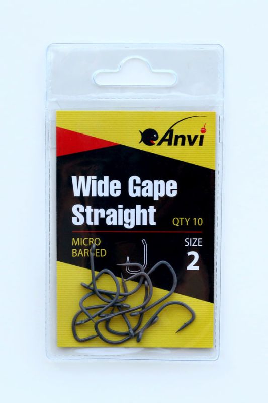 Гачок короповий Anvi Wide Gape Straight №2 - 10 шт/уп