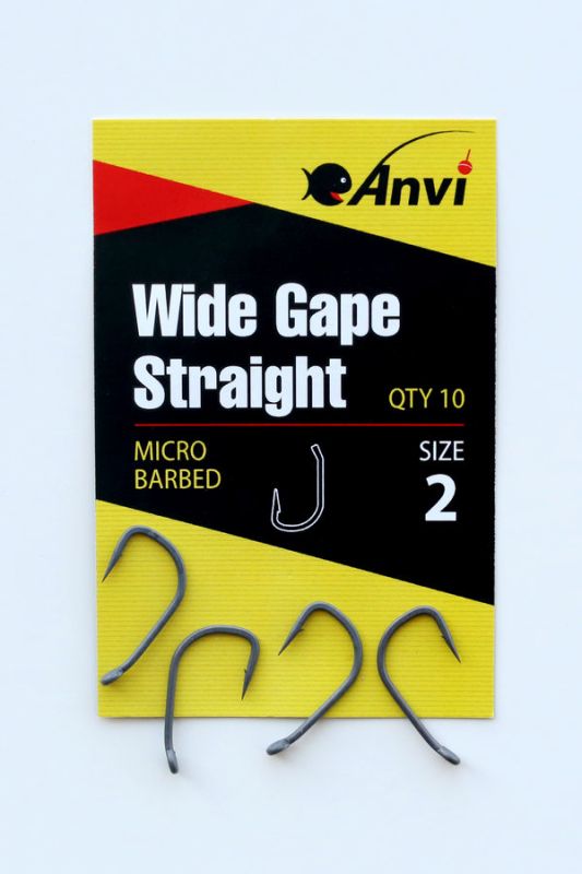 Гачок короповий Anvi Wide Gape Straight №2 - 10 шт/уп