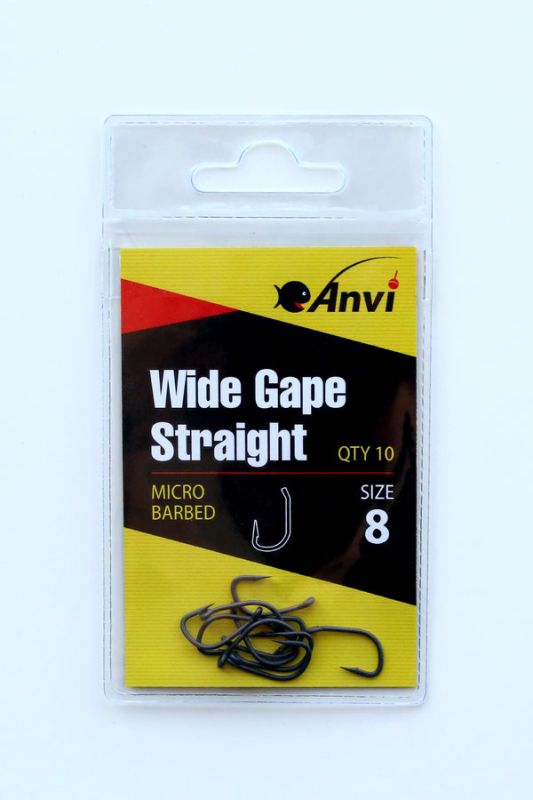 Гачок короповий Anvi Wide Gape Straight №8 - 10 шт/уп