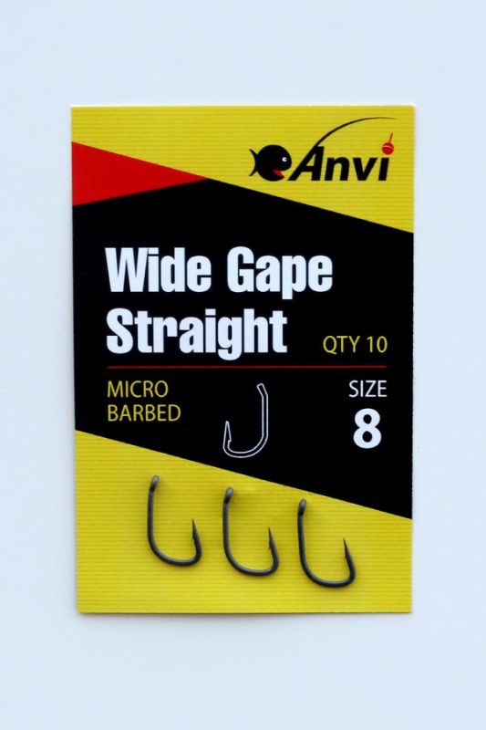 Гачок короповий Anvi Wide Gape Straight №8 - 10 шт/уп