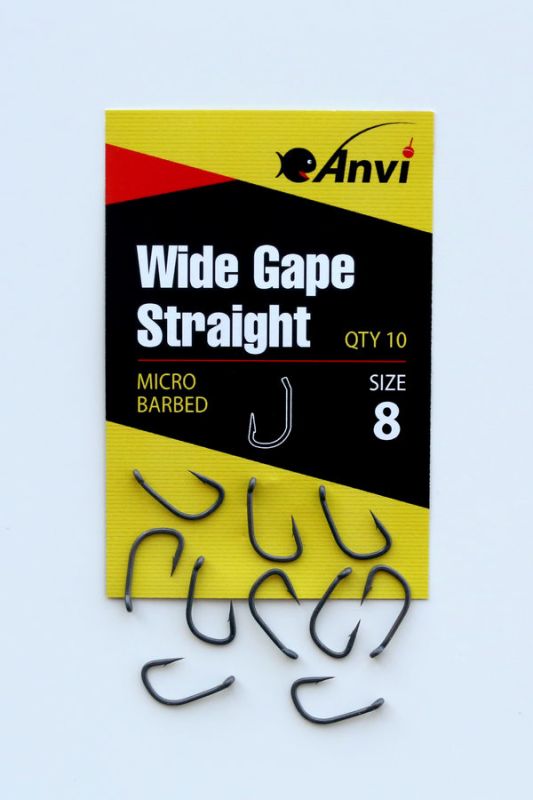 Гачок короповий Anvi Wide Gape Straight №8 - 10 шт/уп