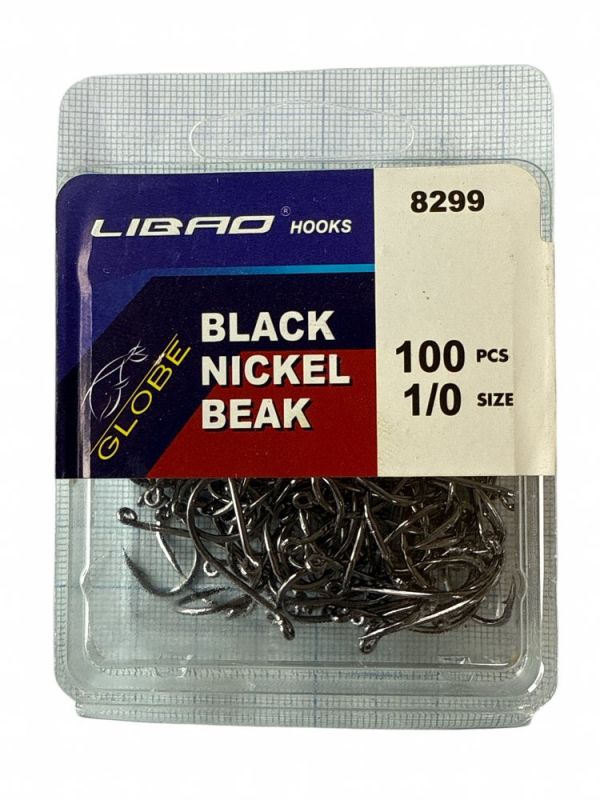 Крючок Globe - Black Nickel - №1/0-№9/0 - 100 шт/уп
