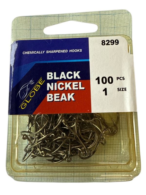 Крючок Globe - Black Nickel - №1-№13 - 100 шт/уп