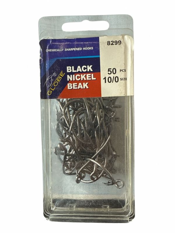 Крючок Globe - Black Nickel - №10/0-№12/0 - 50 шт/уп