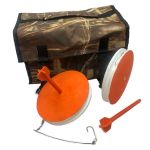 Кружки рыболовные - Оснащенные - Усиленные - Крючок 8,5х26 Корея - 10 штук + Сумка Камыш