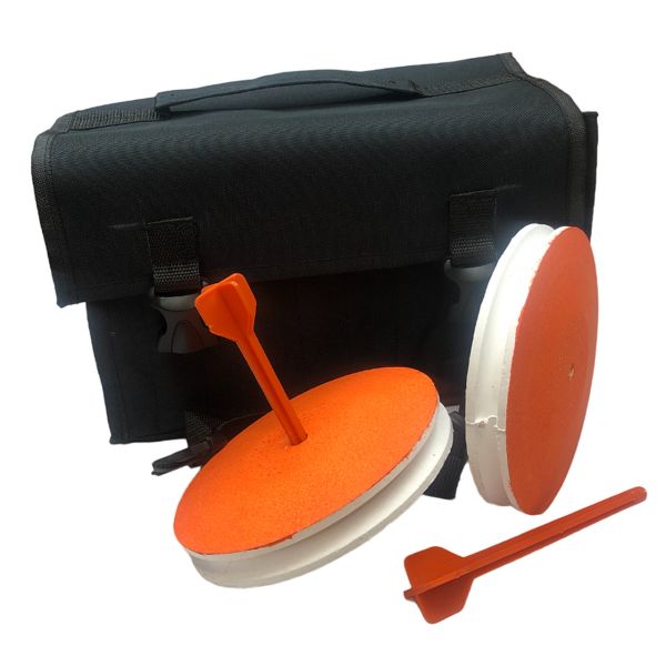 Кружки рибальські - Неоснащені - Посилені - 10 штук + Сумка чорна