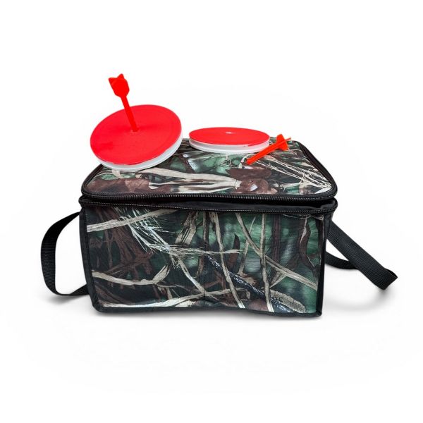 Кружки рибальські - Неоснащені - Посилені (трійник) - 20 штук + Сумка Очерет