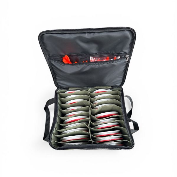 Кружки рибальські - Неоснащені - Посилені (трійник) - 20 штук + Сумка Хакі