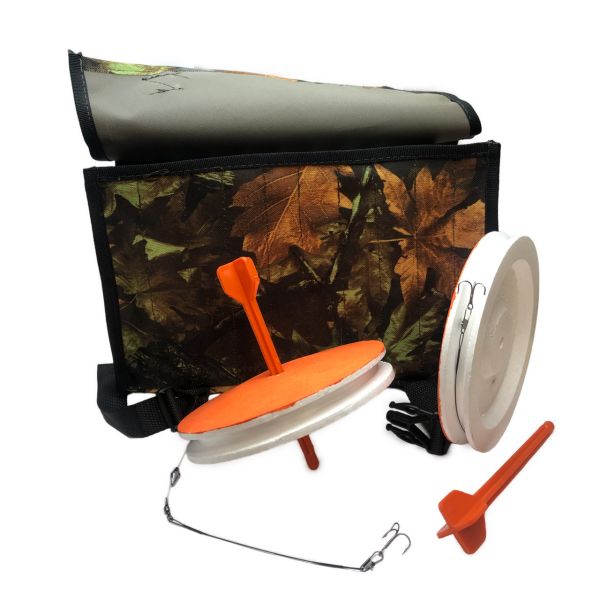 Кружки рыболовные - Оснащенные - Усиленные - Тройник №6 - 10 штук + сумка Дубок