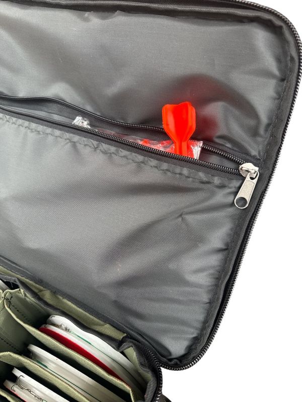 Кружки рибальські - Оснащені - Посилені (трійник) - 20 штук + Сумка Хакі