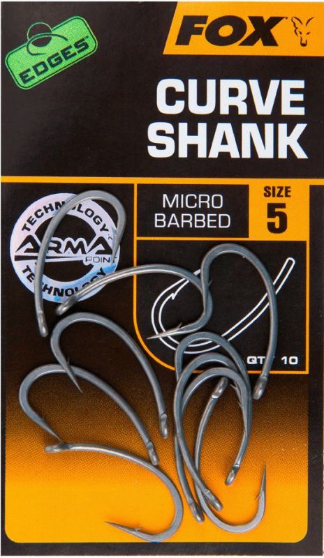 Гачки коропові Fox EDGES Curve Shank - З вигнутою цівкою - 10 шт/уп