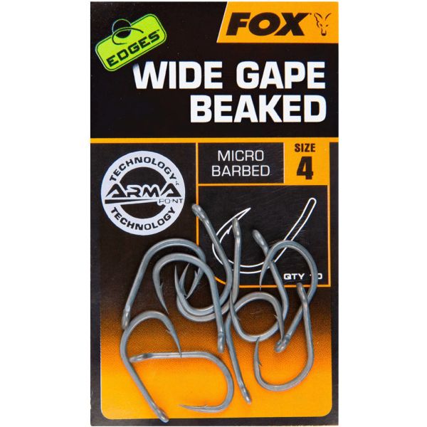 Крючки карповые Fox EDGES Wide Gape Beaked - С широким зевом и загнутым жалом - 10 шт/уп