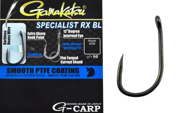 Гачок Gamakatsu G-Carp Specialist RX BL - Тефлонове покриття - 10 шт/уп