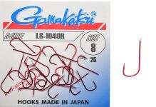 Крючок Gamakatsu LS-1040R (RED) - 25 шт/уп