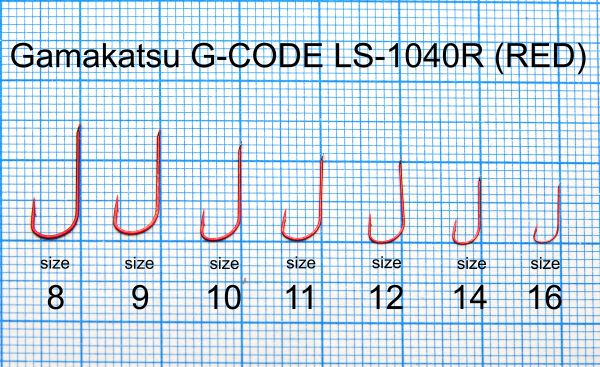 Крючок Gamakatsu LS-1040R (RED) - 25 шт/уп