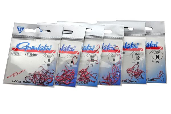 Крючок Gamakatsu LS-1040R (RED) - 25 шт/уп